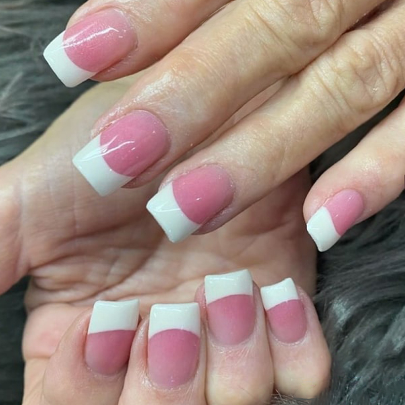 Dipping Powder French on Extensions