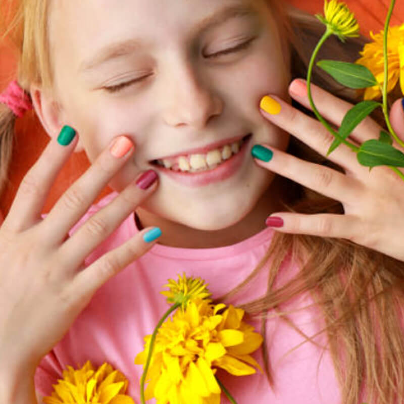 Regular Polish Change on Hands for 7 - 10 yrs old